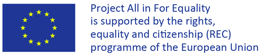 EU All in for Equality project logo.